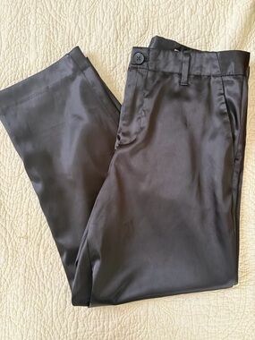 Gap Women’s Girlfriend Mid Rise Crop Satin Pants